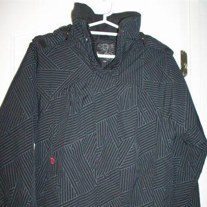 Black Ski Jacket Parka European Stadium AB "Warp" Sweden Women's Small (158cm)